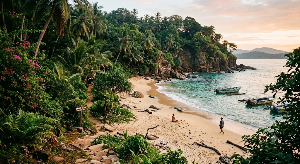 Jungle Beach in Unawatuna