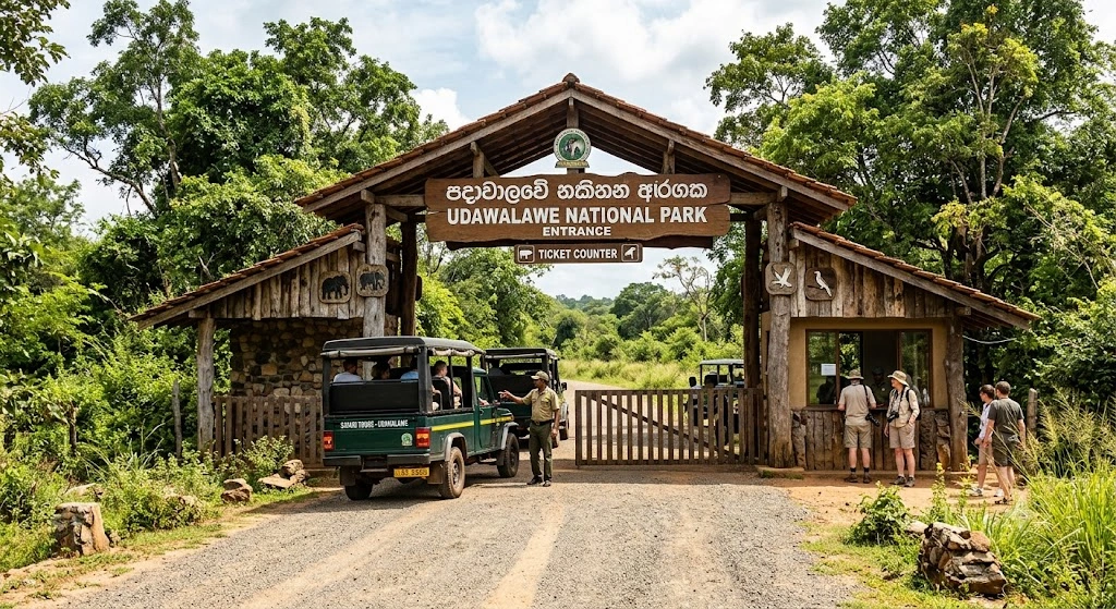 Entrance to Udawalawe National Park